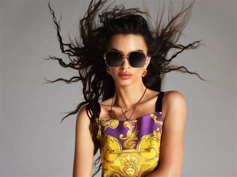 versace eyewear 2022|Versace Eyewear Spring 2022 Campaign Emily Ratajkowski Biggie.